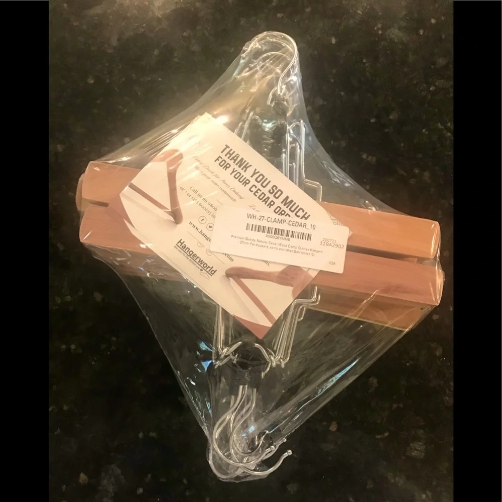 💥3 for $25💥 NEW 10 cedar wood hangers in original packaging